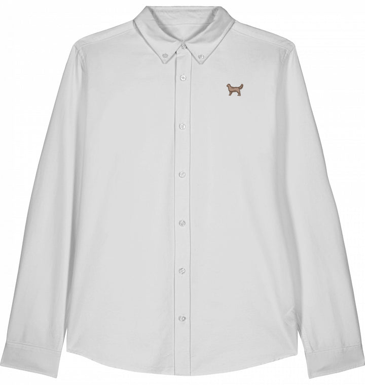 Oxford Hemd Herren - Golden Retriever braun