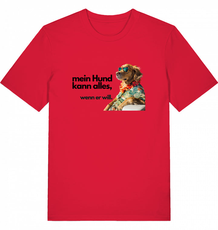 Mein Hund kann alles Goldie - Organic T-Shirt frontprint
