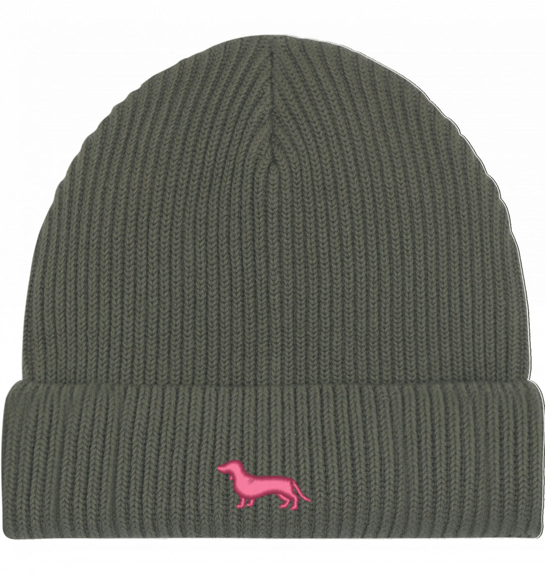 Fisherman Beanie organic - Dackel pink