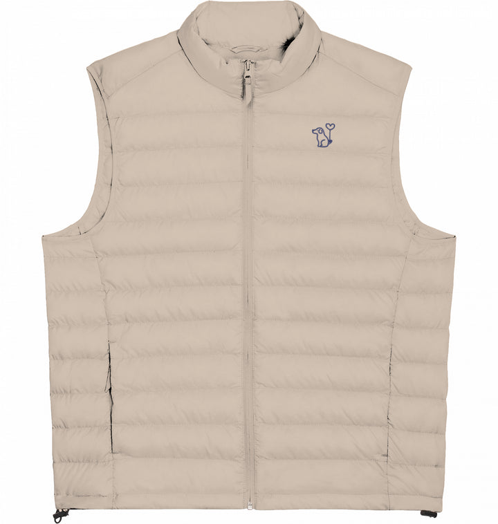 Art Dog Blue - Herren Daunenweste Organic