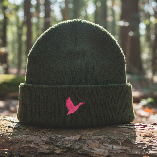 Organic Beanie - Ente pink