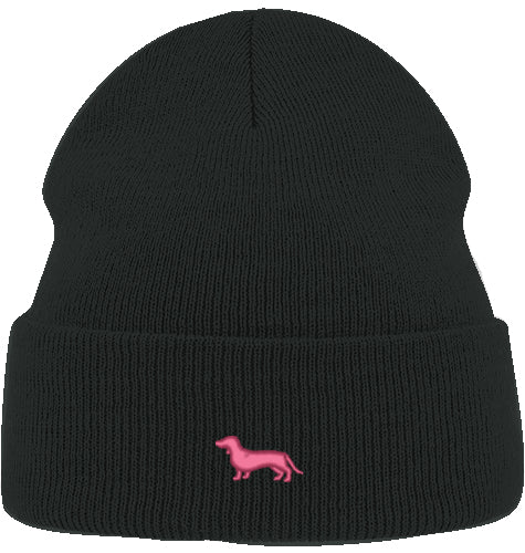 Beanie Organic - Dackel pink