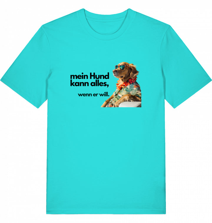 Mein Hund kann alles Goldie - Organic T-Shirt frontprint