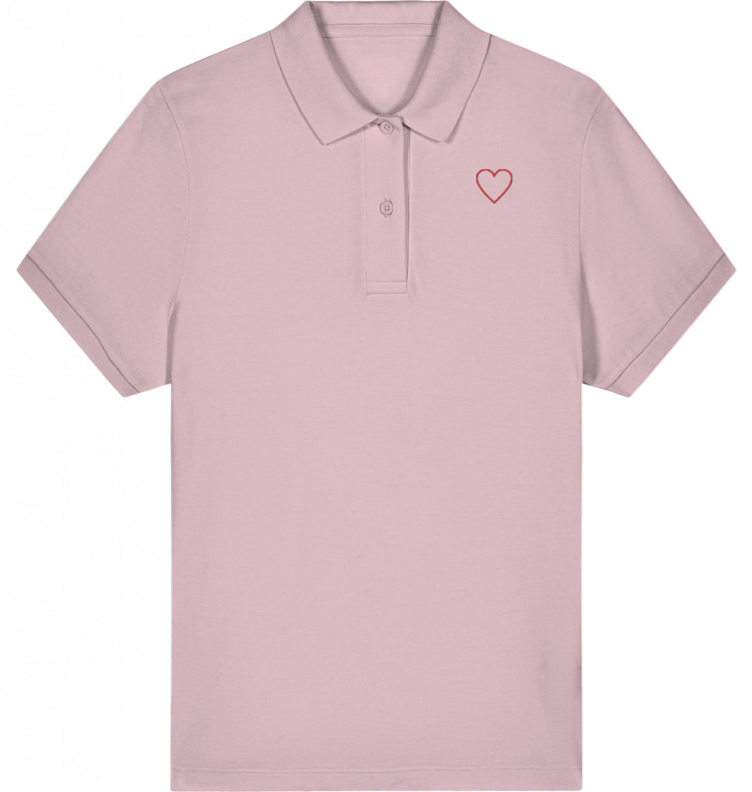 Love in light Lines - Organic Polo Shirt Ladies Style