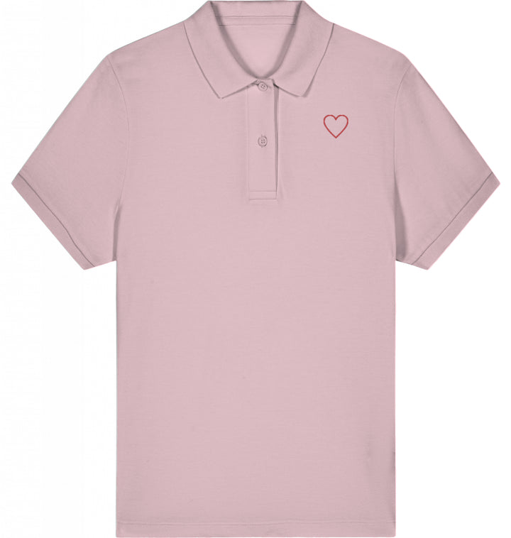 Love in light Lines - Organic Polo Shirt Ladies Style