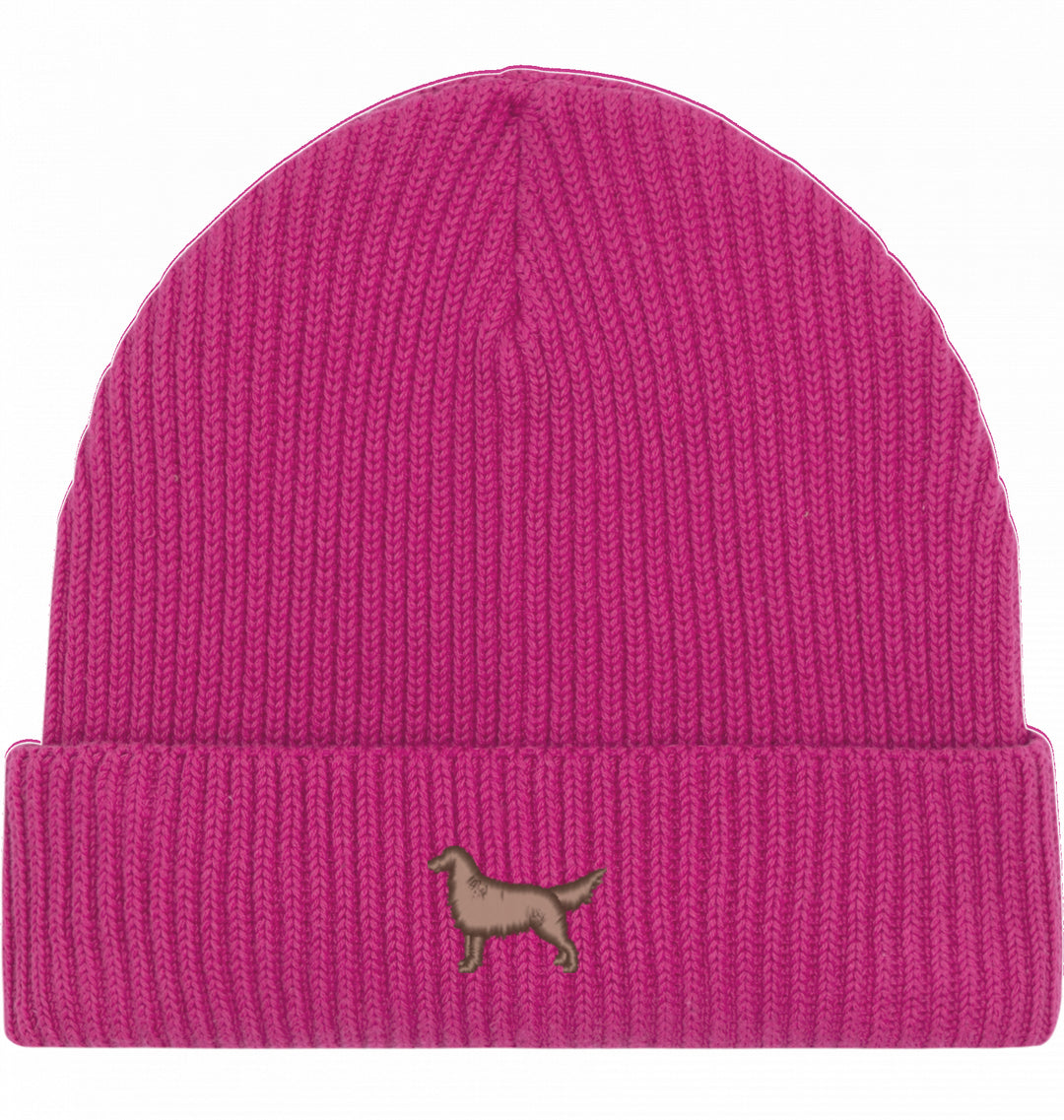 Fisherman Beanie organic - Flat Coated Retriever