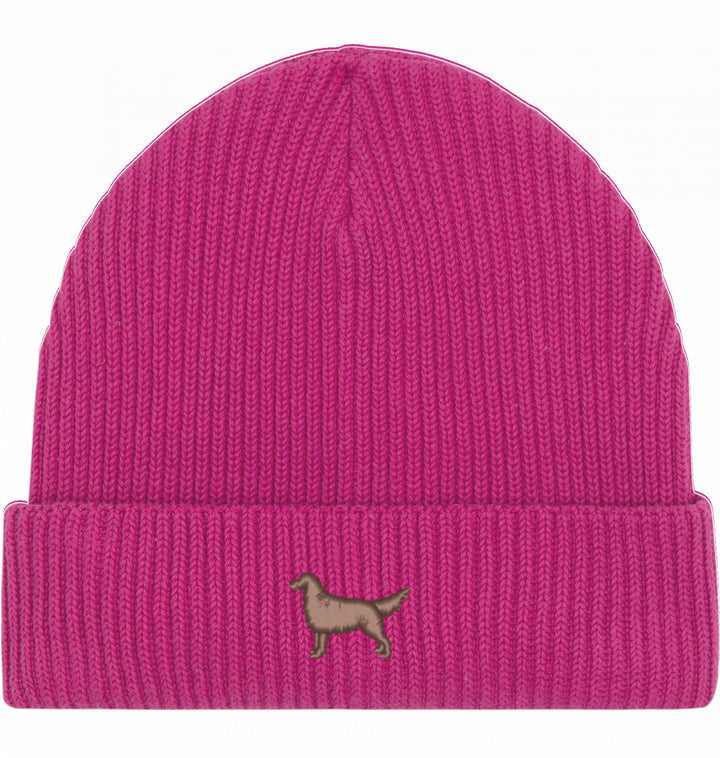 Fisherman Beanie organic - Flat Coated Retriever