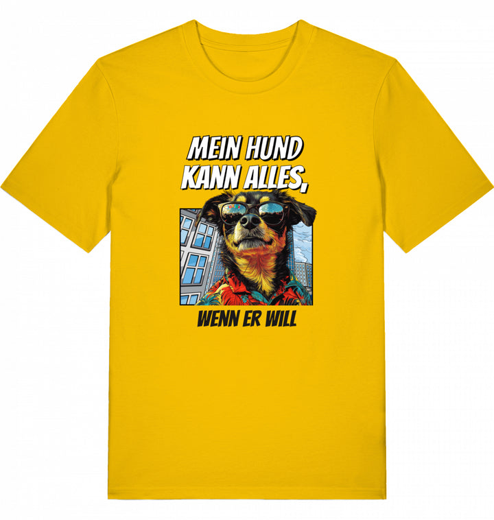 Mein Hund kann alles NY - Organic T-Shirt frontprint