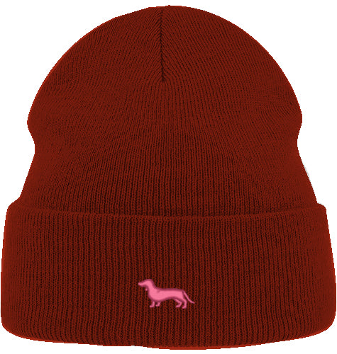 Beanie Organic - Dackel pink
