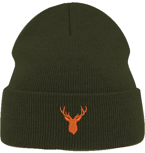 Organic Beanie - Geweih orange