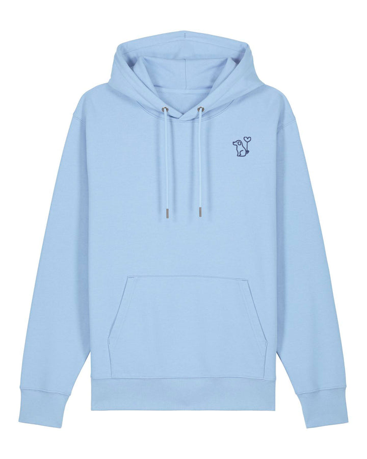 Art Dog Blue- Organic Hoodie