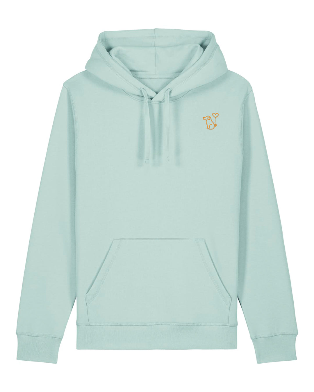 Hoodie Damen Organic Art Dog gold