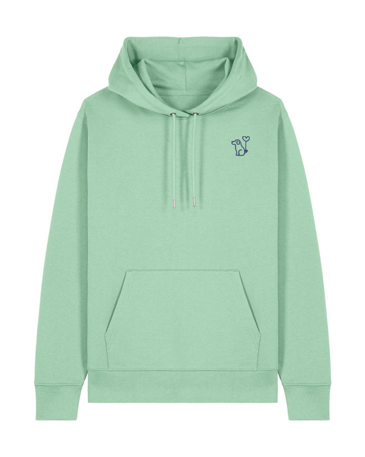 Art Dog Blue- Organic Hoodie