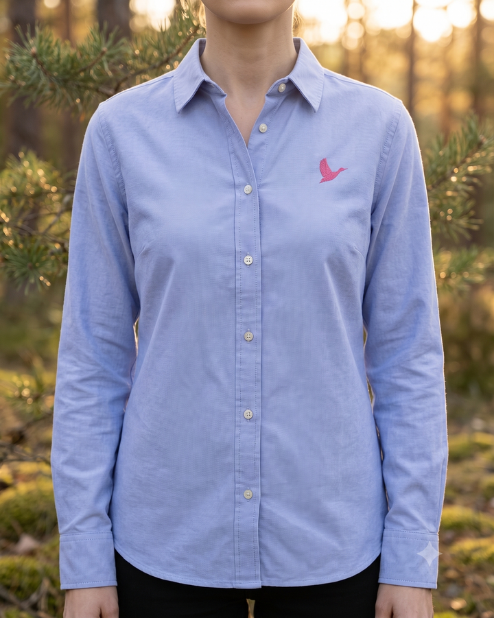 Oxford Bluse Damen - Ente pink