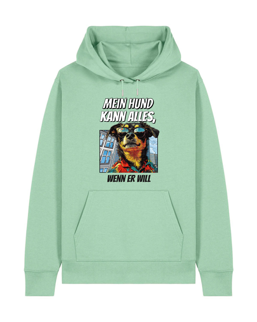 Mein Hund kann alles NY - Organic Hoodie frontprint
