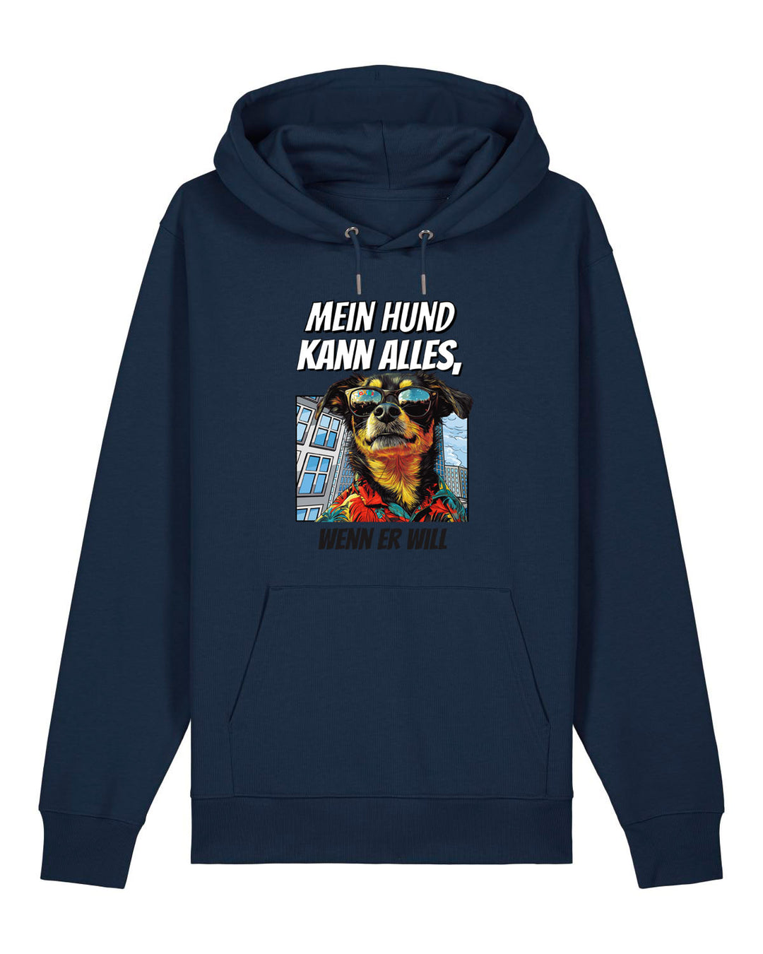 Mein Hund kann alles NY - Organic Hoodie frontprint