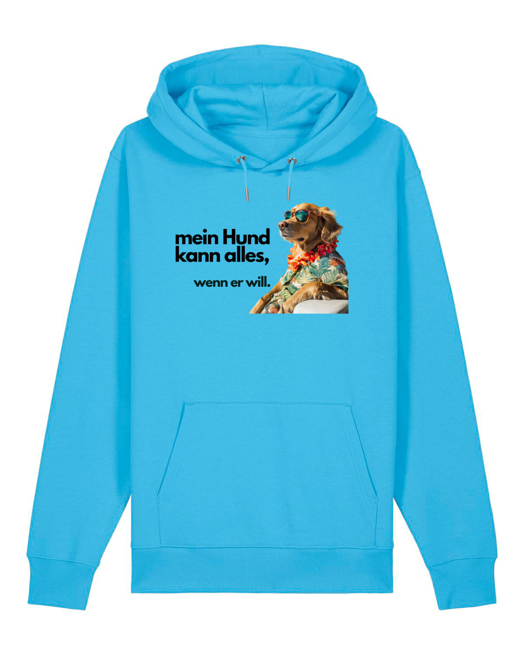 Mein Hund kann alles Goldie - Organic Hoodie frontprint