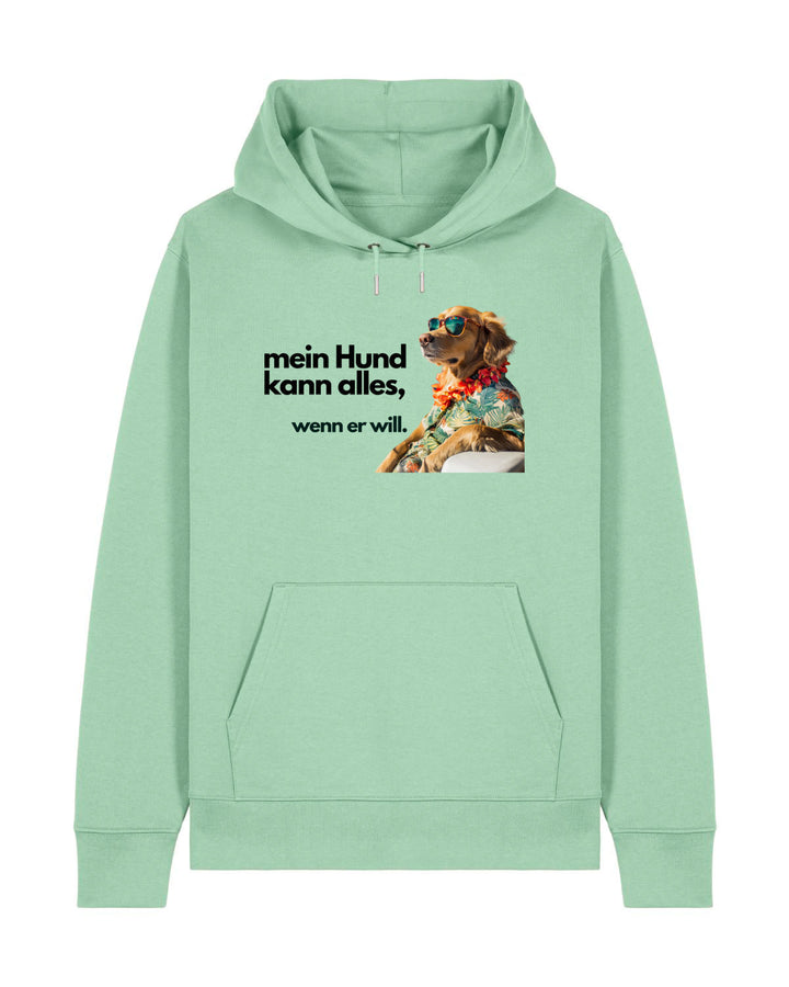 Mein Hund kann alles Goldie - Organic Hoodie frontprint