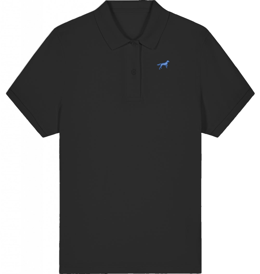 Polo Shirt Damen Organic Münsterländer blau