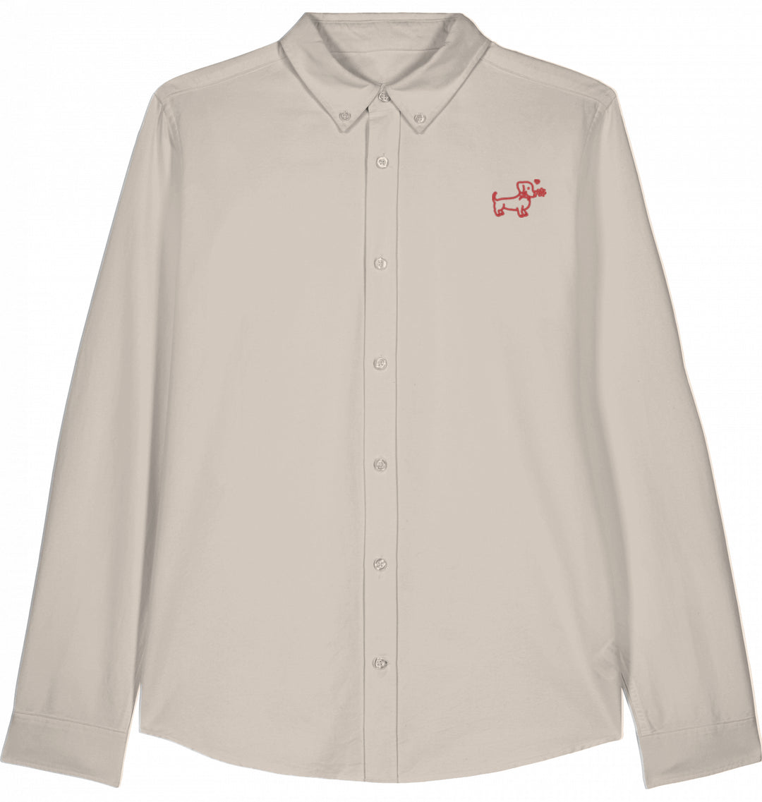 A Flower for You - Damen Oxford Shirt Organic