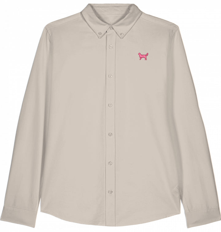Oxford Bluse Damen - Golden Retriever pink