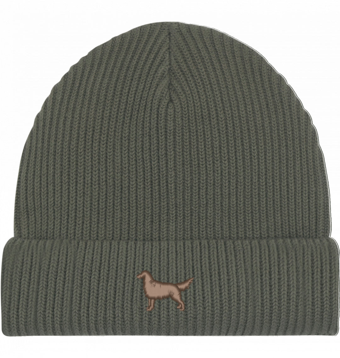 Fisherman Beanie organic - Flat Coated Retriever