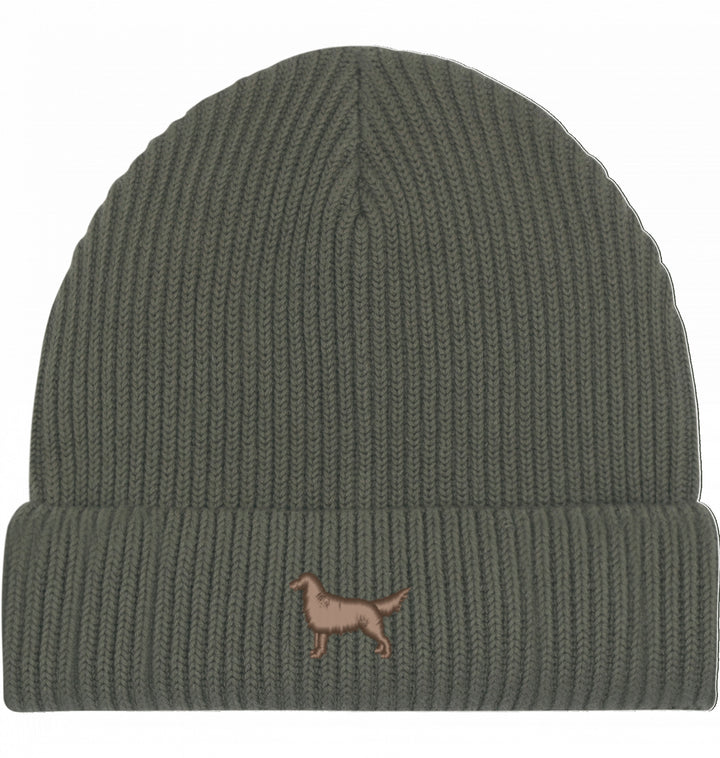 Fisherman Beanie organic - Flat Coated Retriever