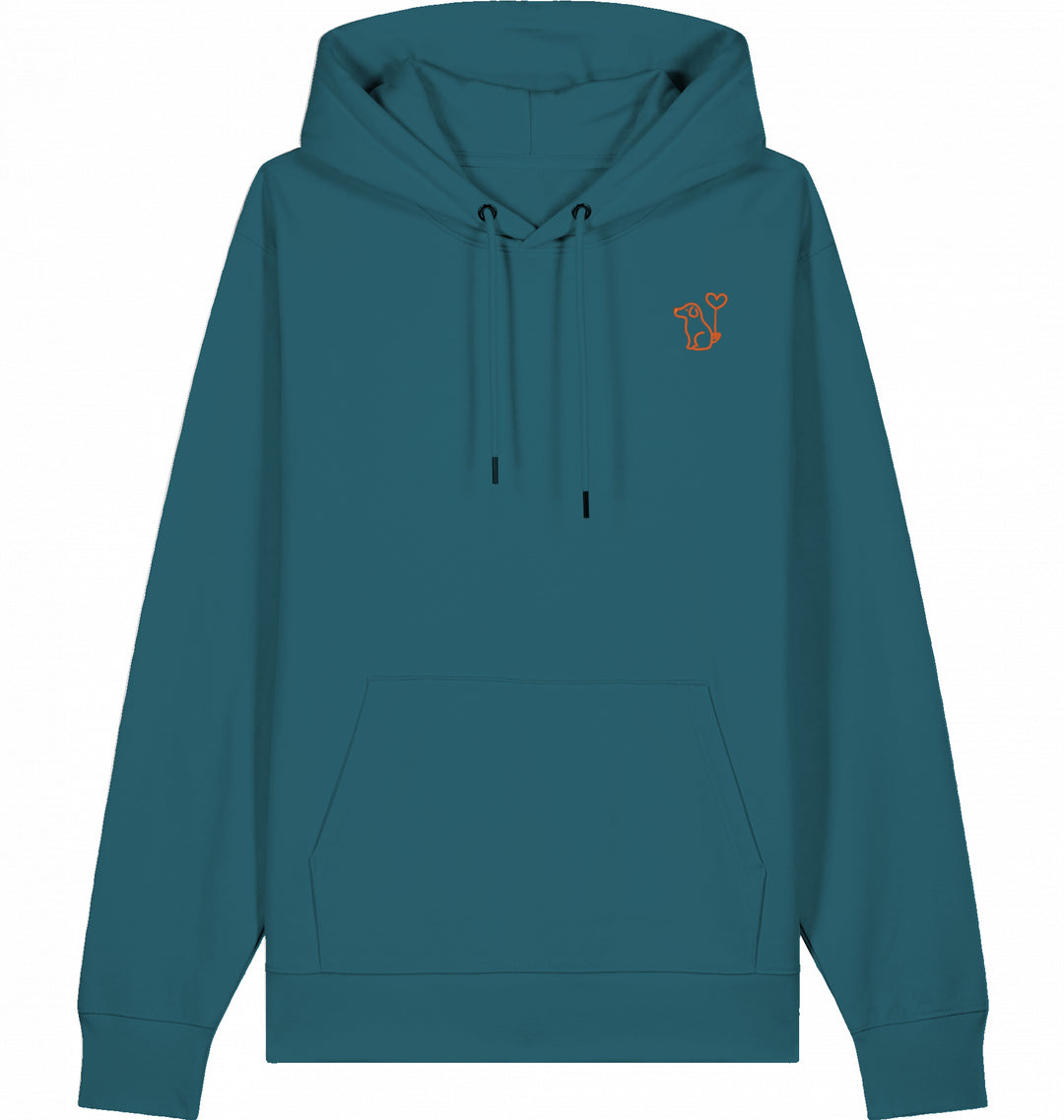 Art Dog Orange - Organic Hoodie