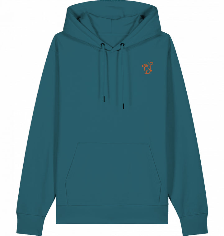 Art Dog Orange - Organic Hoodie