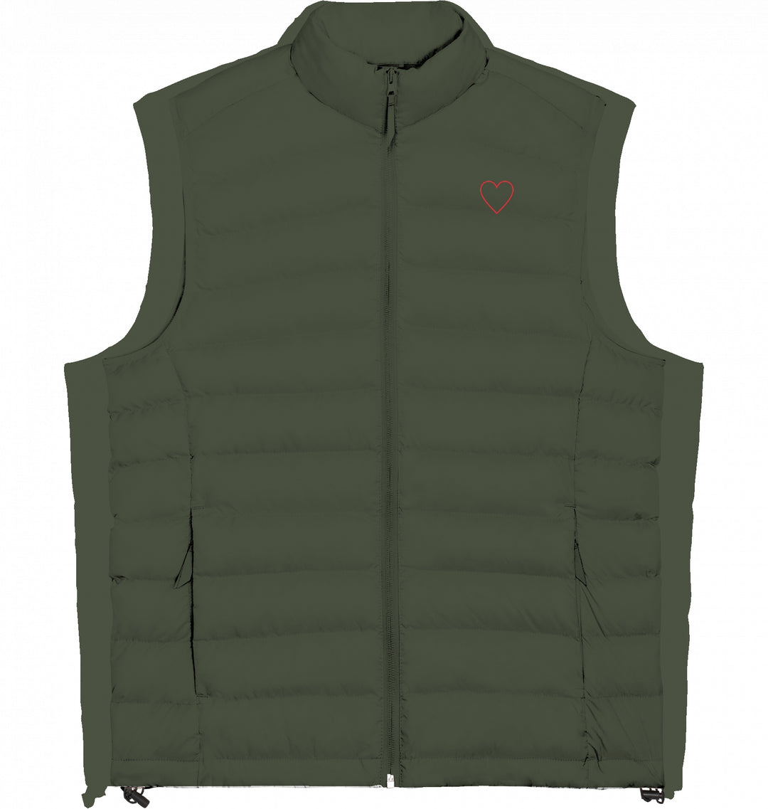 Love in light lines - Damen Daunenweste Organic