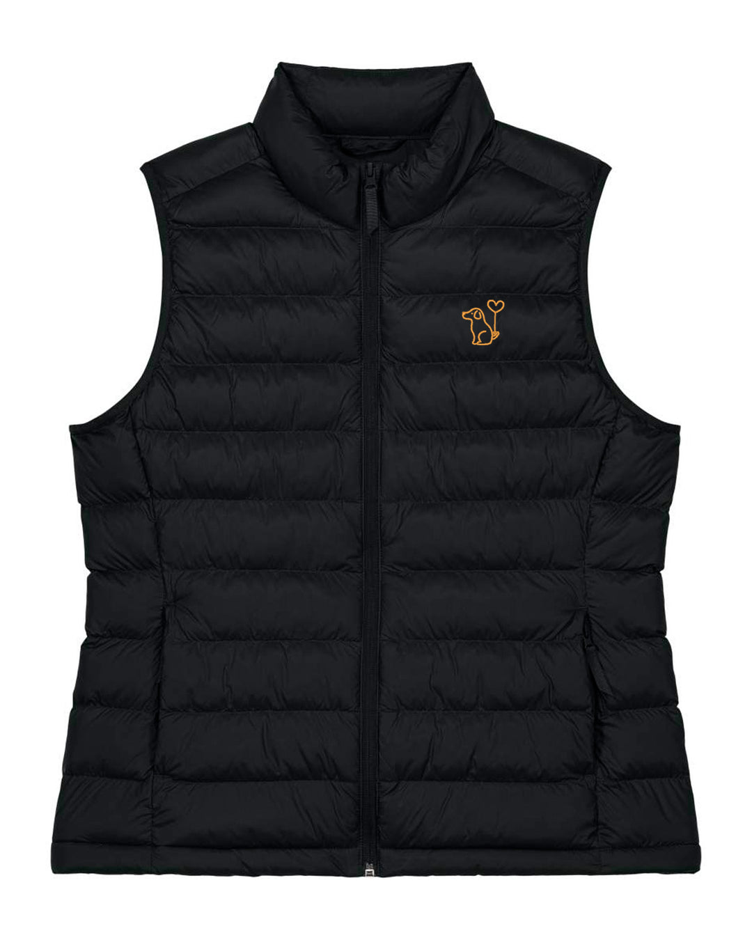 Daunenweste Damen - Art Dog gold