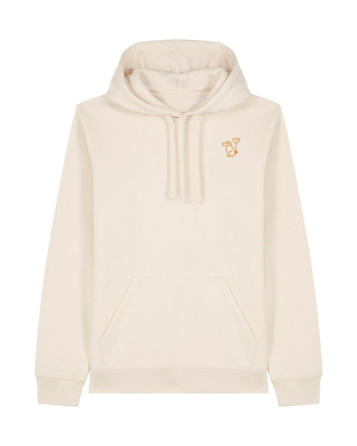Hoodie Damen Organic Art Dog gold