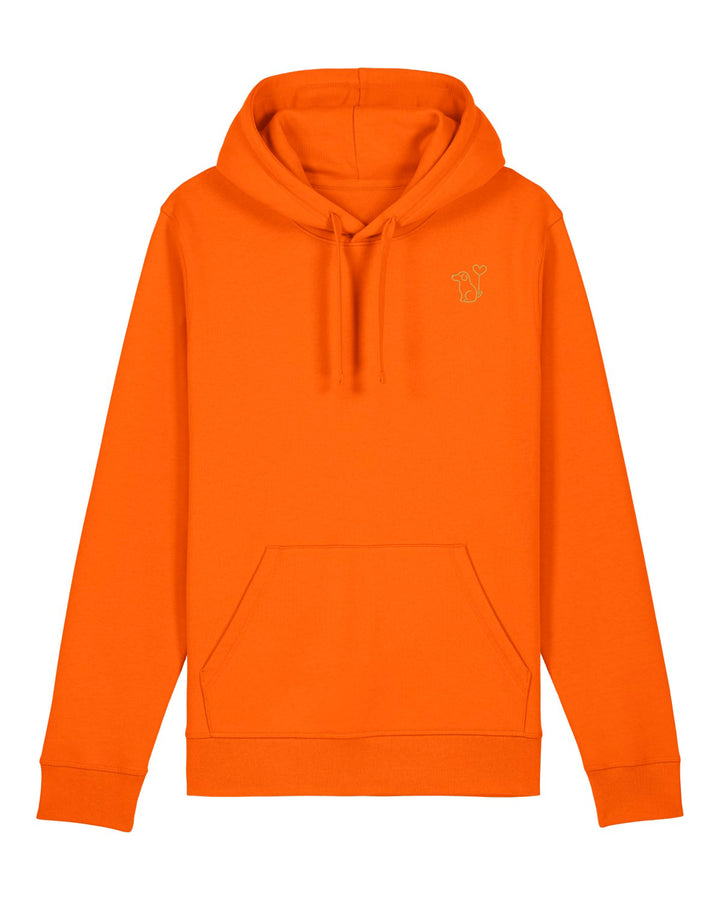 Hoodie Damen Organic Art Dog gold