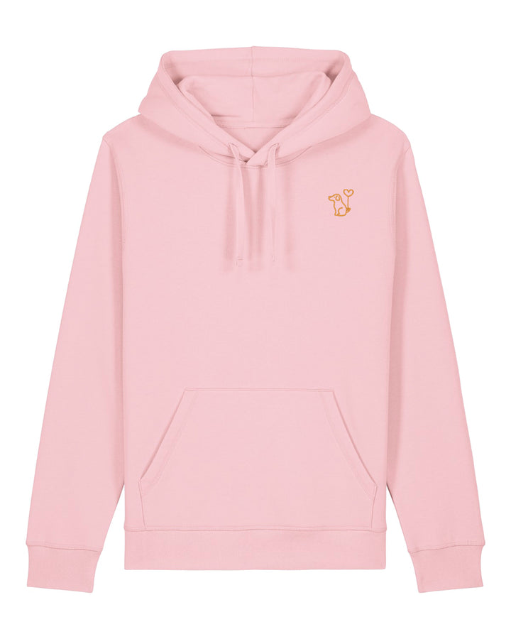 Hoodie Damen Organic Art Dog gold