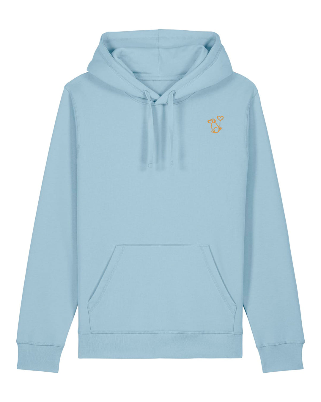 Hoodie Damen Organic Art Dog gold