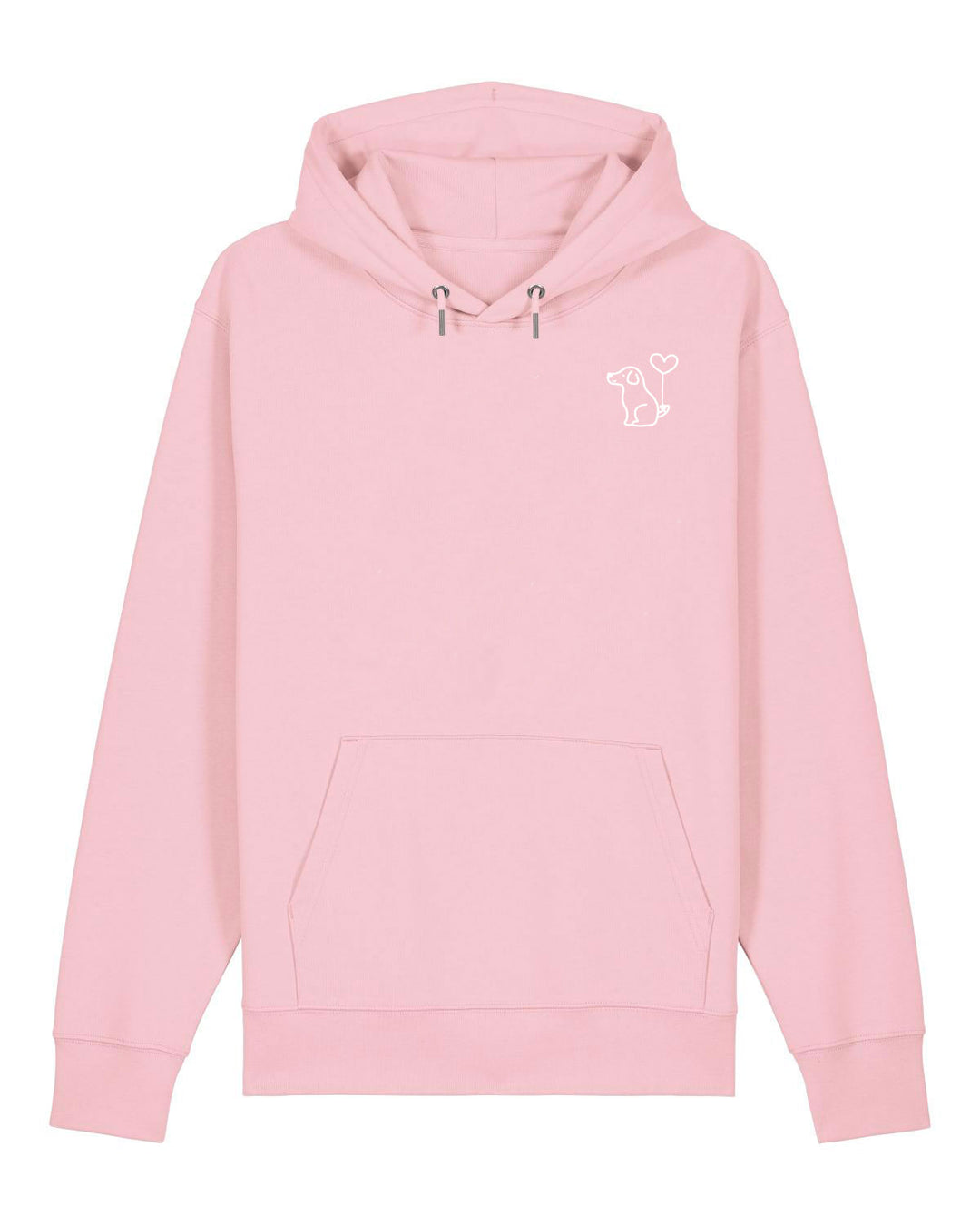 Art Dog White - Organic Hoodie (Stick)