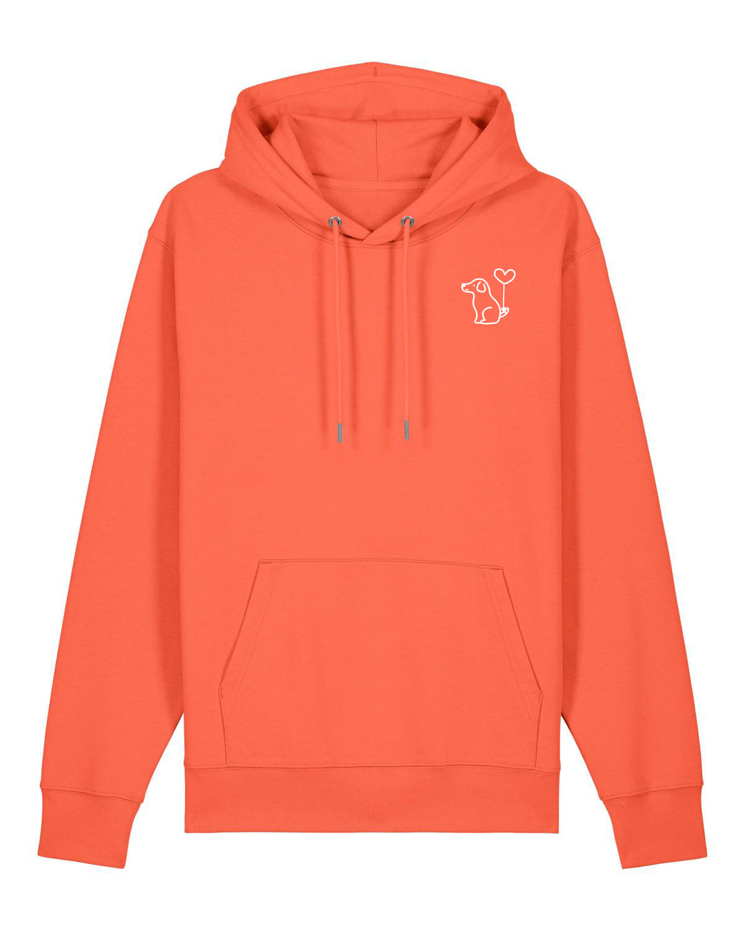 Art Dog White - Organic Hoodie (Stick)