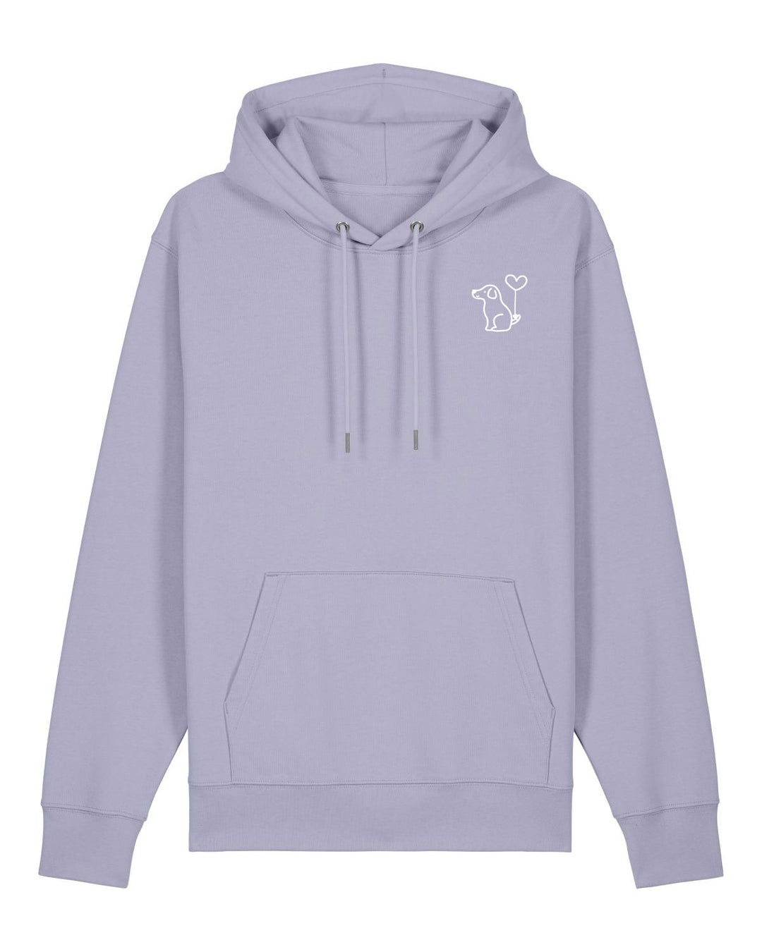 Art Dog White - Organic Hoodie (Stick)