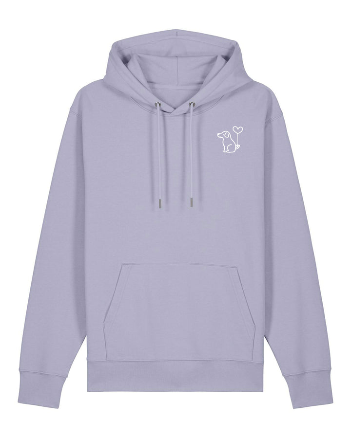 Art Dog White - Organic Hoodie (Stick)