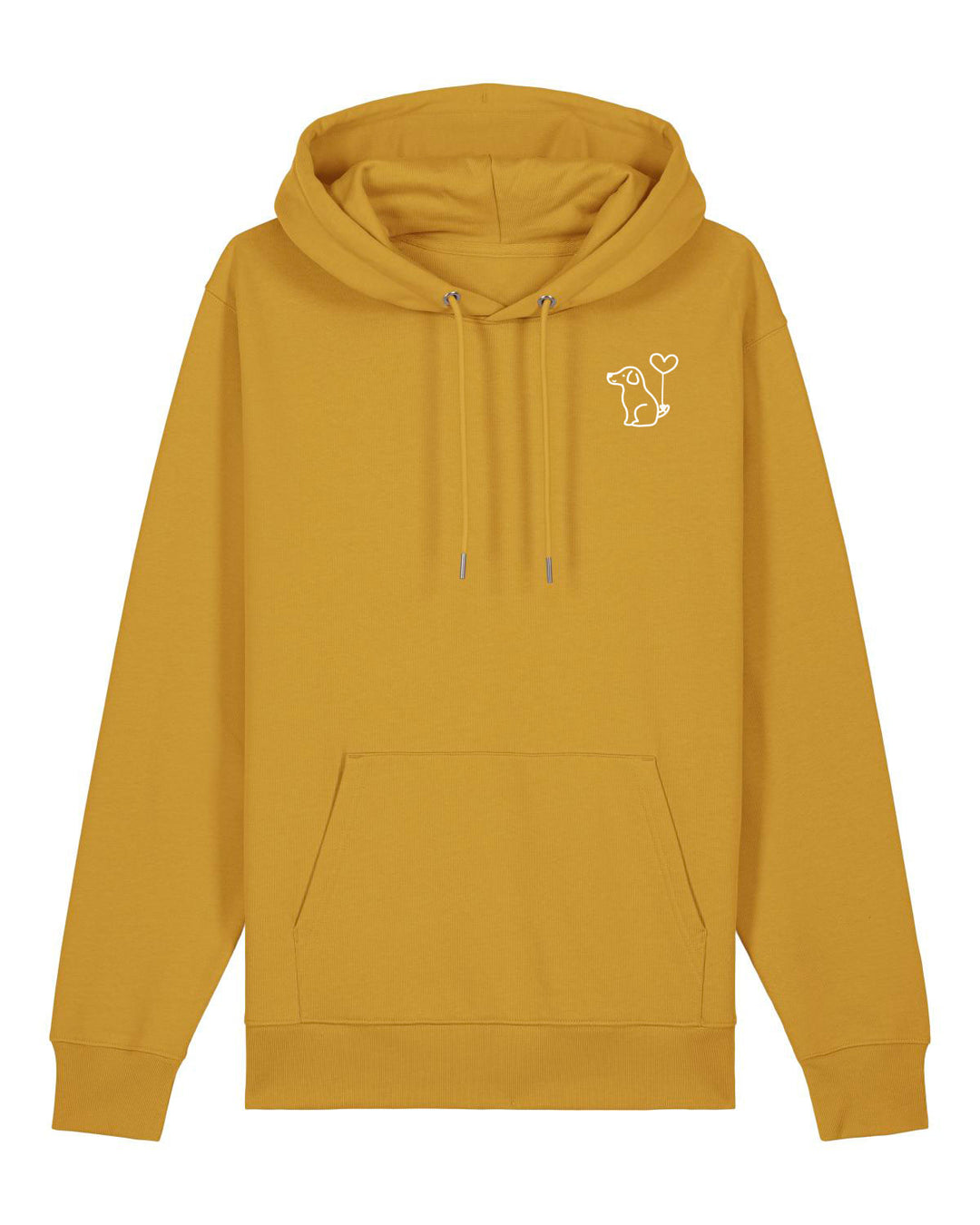 Art Dog White - Organic Hoodie (Stick)