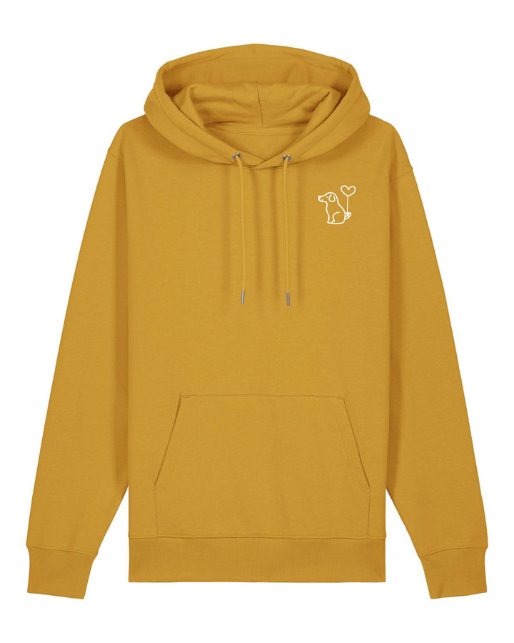 Art Dog White - Organic Hoodie (Stick)