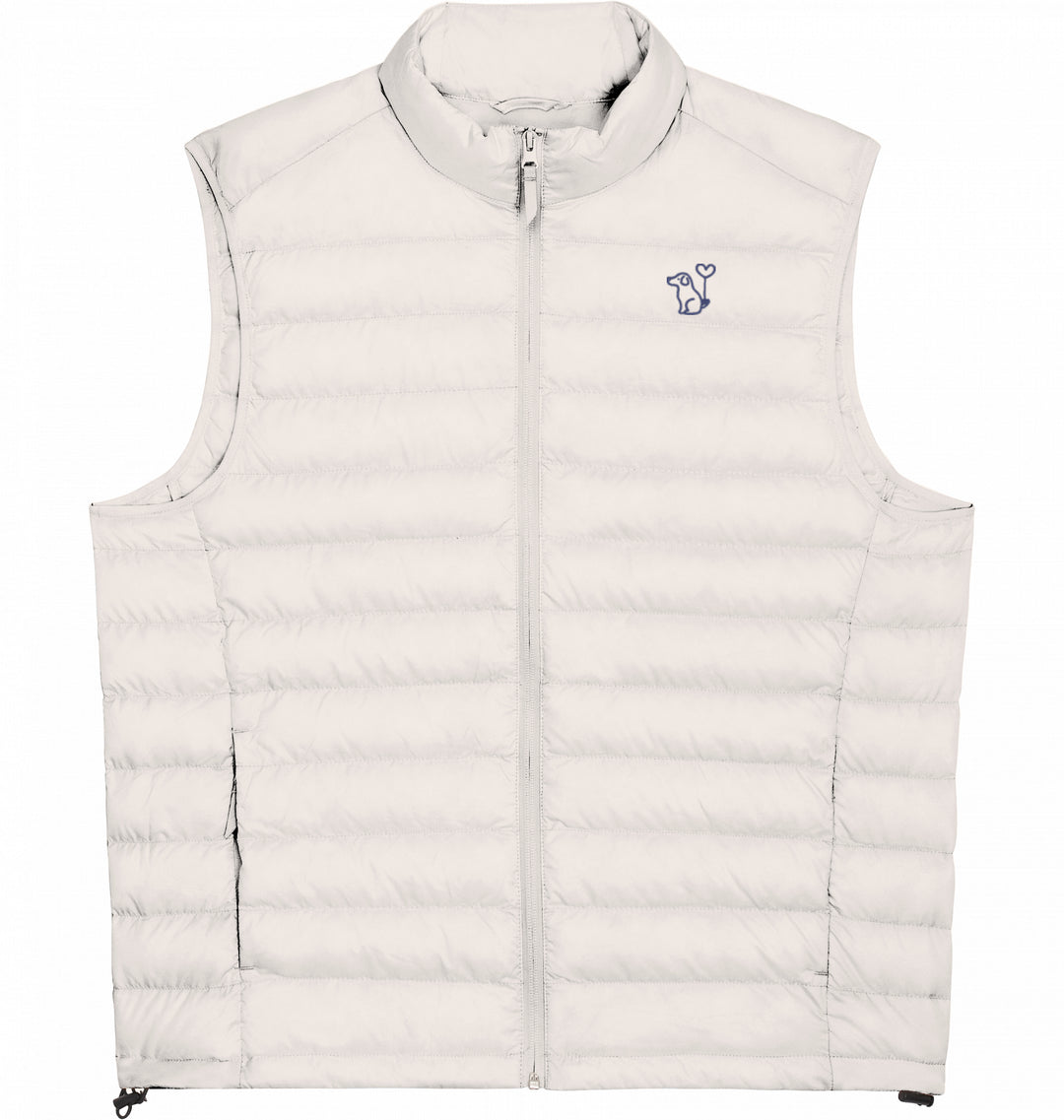 Art Dog Blue - Herren Daunenweste Organic