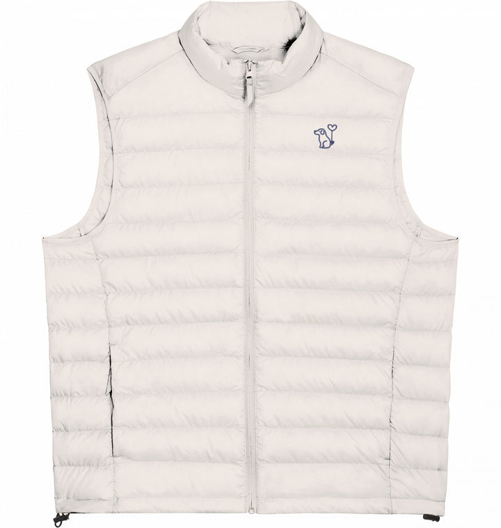 Art Dog Blue - Herren Daunenweste Organic