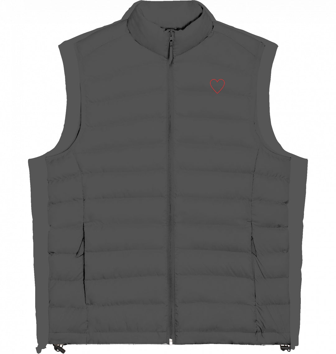 Love in light lines - Damen Daunenweste Organic