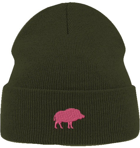 Organic Beanie - Wildschwein pink