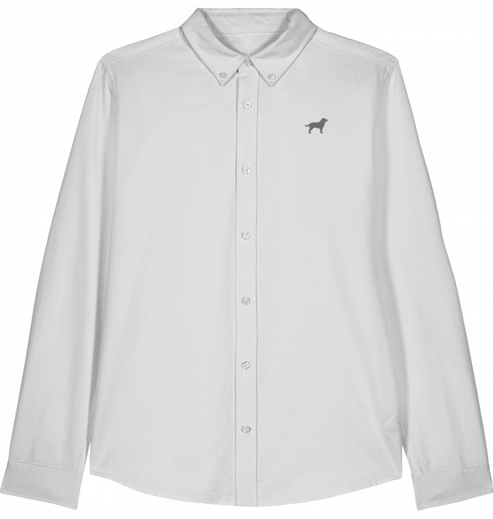Oxford Bluse Damen Labrador silber