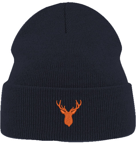 Organic Beanie - Geweih orange