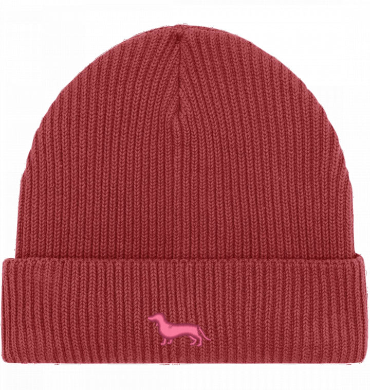 Fisherman Beanie organic - Dackel pink