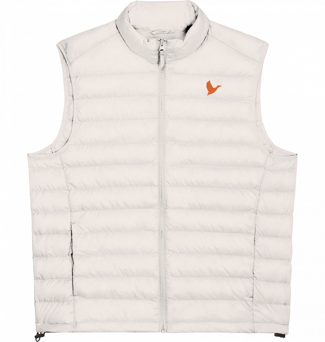 Let me fly Orange- Herren Daunenweste Organic