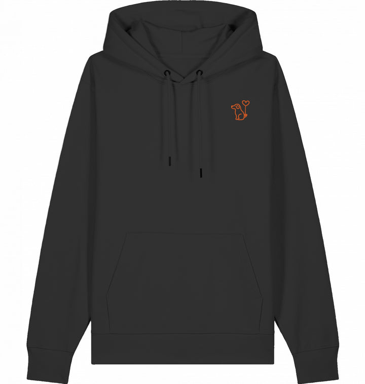 Art Dog Orange - Organic Hoodie